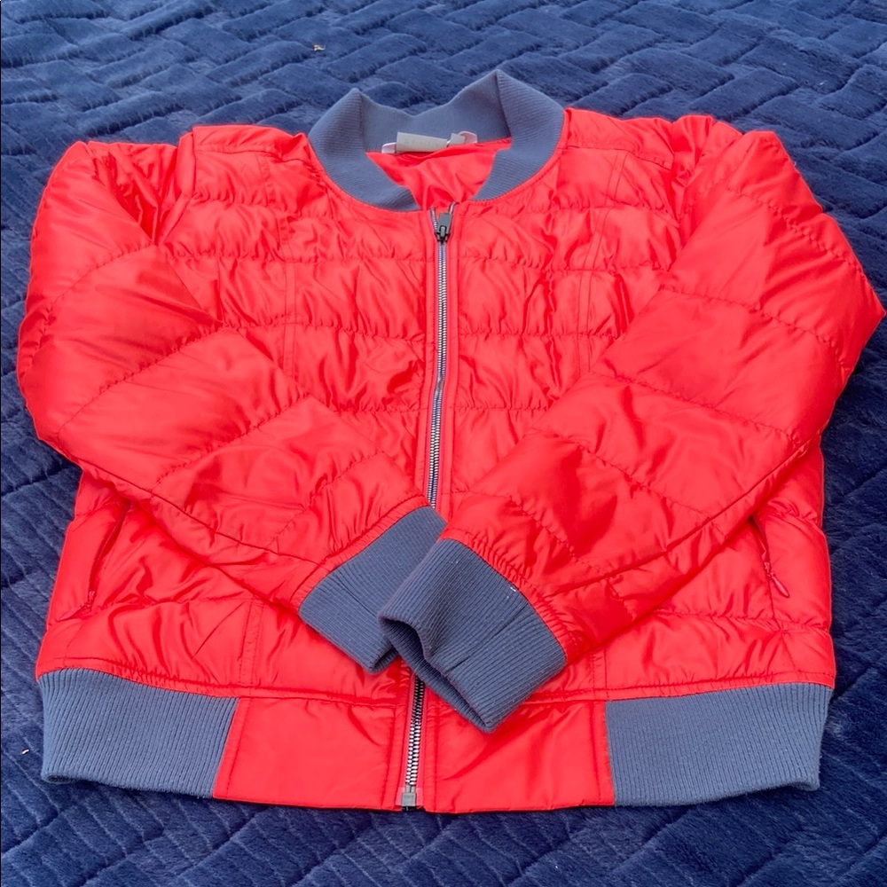 Athleta Red Puffer Jacket size M